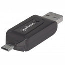 Manhattan Import Reader-Mobile Otg Adapter 1-Port Usb 2.0 To Micro Usb 24-In-1 Card Reader Writer Limited Lifetime Warranty
