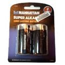 Manhattan Super Alkaline Battery - C, 2 Pack , Retail Box , No Warranty