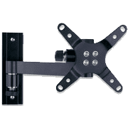 Manhattan Universal Flat-panel Tv Articulating Wall Mount-single Arm Supports One 13 Inch To 30 Inch Television Colour: Black, Retail Box , 1 Year Limited Warranty