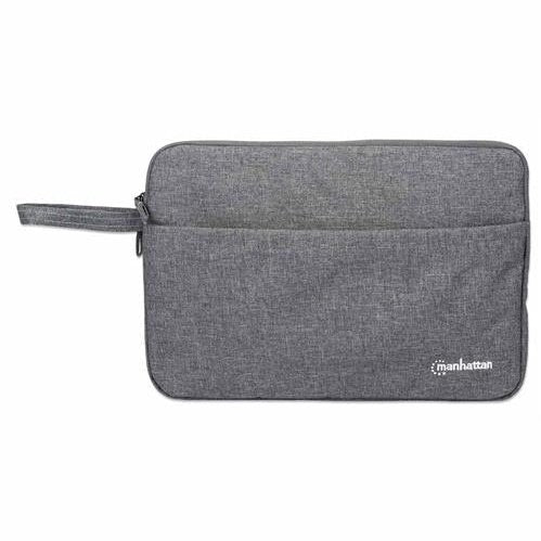 Manhattan Seattle Notebook Sleeve 14.5" - Top Load; Fits Most Laptops Up To 14.5", Premium Padding, Water-resistant, Notebook Compartment, Front Pocket, Grey, Retail Box, Limited Lifetime Warranty