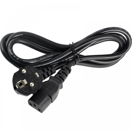 UniQue Euro Plug to IEC 2 Pin Standard Single Head Power Cable 1.8m – Standard 2-Pin 16A Schko Euro Male to 3-Pin Pole 10A on IEC Socket kettle Connector 1.8m Cable Length OEM