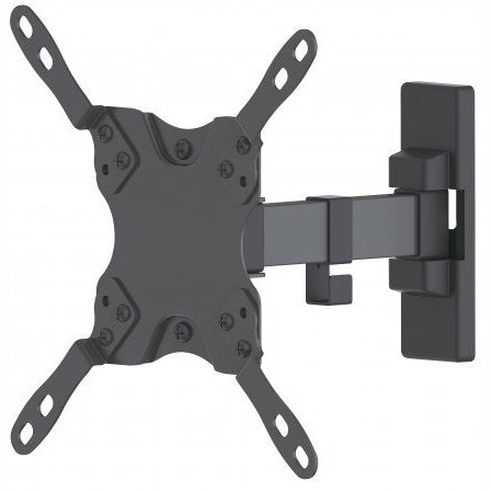 Manhattan Universal Flat-Panel Tv Articulating Wall Mount - Single Arm Supports One 13" To 43" Tv Or Monitor Up To 20 Kg (44 Lbs.), Black, Retail Box , 1 Year Limited Warranty
