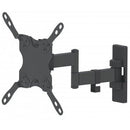 Manhattan Universal Flat-panel Tv Articulating Wall Mount - Double Arm Supports One 13" To 42" Tv Or Monitor Up To 20 Kg (44 Lbs.), Black, Retail Box , 1 Year Limited Warranty