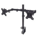 Manhattan Universal Dual Monitor Mount With Double-Link Swing Arms - Holds Two 13" To 32" Lcd Monitors Up To 8 Kg (17 Lbs.), Black, Retail Box , 1 Year Limited Warranty