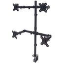 Manhattan Universal Four Monitor Mount With Double-Link Swing Arms - Holds Four 13" To 32" Lcd Monitors Up To 8 Kg (17 Lbs.), Black, Retail Box, Limited Lifetime Warranty
