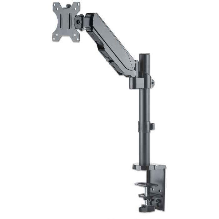 Manhattan Universal Gas Spring Monitor Mount - Single Gas-spring Arm, Supports One 17" To 32" Tv Or Monitor Up To 8 Kg (17.64 Lbs.), Retail Box , 1 Year Limited Warranty