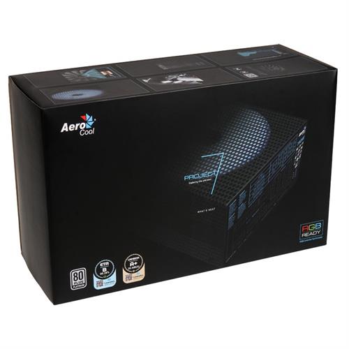 Aerocool Project 7 Rgb 850W Psu – 80 Plus Platinum Modular Ultra-Quiet 14Cm Fdb Fan Atx12V V2.4 Eps V2.92 Haswell Ready 12-Month Warranty.