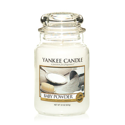 Yankee Candle Baby Powder Large Jar Retail Box No warranty