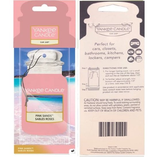 Yankee Candle Pink Sands Card Jar 2D Paperboard Fragrance Infused Card Jar Shaped Single Unit