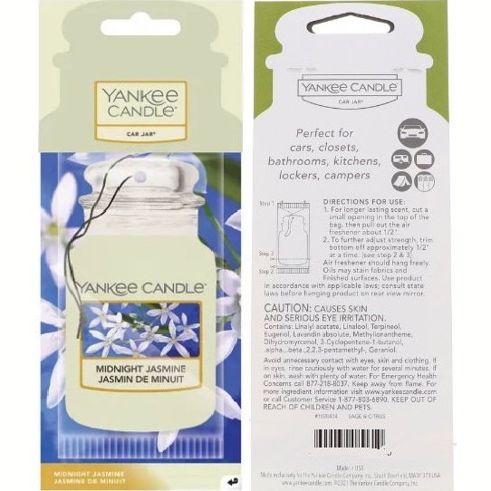 Yankee Candle Midnight Jasmine Card Jar Retail Box No
