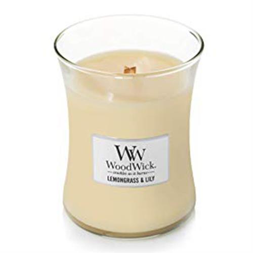 Woodwick Lemongrass & Lily Medium Jar