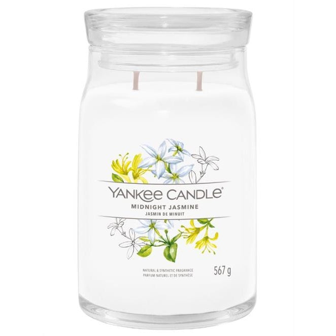 Yankee Candle Signature Collection Midnight Jasmine Large Jar - New jar design 2 wicks