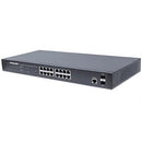 Intellinet 16-Port Gigabit Ethernet Poe+ Web-Managed Switch With 2 Sfp Ports - Ieee 802.3At Af Power Over Ethernet (Poe+ Poe) Compliant 374 W Endspan 19 Inch Rackmount 1 Year Limited Warranty