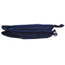 Nexx Fabric 2 Pocket 33cm Pencil Bag-Colour Navy Blue Dual Compartments 2 x Easy Slide Zip Closure Pencil Bag Store And Organise Your Pens Pencils Erasers And Other Stationery Items Flat Shape So You Can Easily Slip It Into Your Bag Includes Label Tag ...