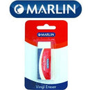 Marlin Vinyl Eraser 60 X 20 X 10mm Single Blister Pack