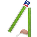Marlin 30cm Fingergrip Clear Green Ruler
