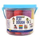 Marlin Kids Play Dough 500g Bucket- Pack of 5 Assorted Bright Colours Includes 3 x Plastic Moulds Non-Toxic Each Colour Is Individually Wrapped Soft And Mouldable Handy Bucket With Handle And Lid