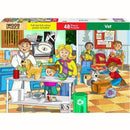 RGS 48 Piece A4 Wooden Puzzle Vet-Interlocking Pieces 210 x 297mm Each Puzzle Contains A Full Size Poster