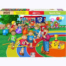 RGS 48 Piece A4 Wooden Puzzle Sports Day-Interlocking Pieces 210 x 297mm Each Puzzle Contains A Full Size Poster