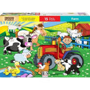 Brainware 15pc Farm Wooden Puzzle
