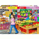 RGS 36 Piece A4 Wooden Puzzle Let us Shop-Interlocking Pieces 210 x 297mm Each Puzzle Contains A Full Size Poster