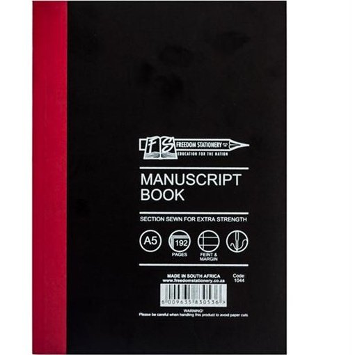 Freedom A5 2 Quire Manuscript Book 192 Page 5pack