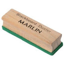 Marlin Chalkboard Eraser- Blackboard Duster Wooden Handle With Soft Green Felt Designed To Not Scratch Board Surfaces Keeps Chalkboard Or Writing Slate Clean