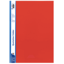 Marlin A4 Red Quotation and Presentation Folder- Clear View Front 170 Micron Heavy Duty PVC Material Mechanism Inside For Filing A4 Size With White Side Strip Ideal For Presentations And Reports ( Single)