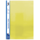 Marlin A4 Yellow Quotation and Presentation Folder- Clear Front 170 Micron Heavy Duty PVC Material Mechanism Inside For Filing A4 Size With White Side Strip Ideal For Presentations And Reports ( Single)