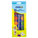 Marlin Kids 12 Jumbo Water Colours + Brush in box