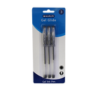 Marlin Gel Glide Gel Ink Pens Colour: Black ( Pack of 3 )
