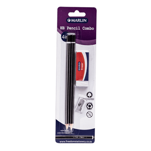 Marlin HB Pencil Combo: 2 HB pencils + 1 hole metal