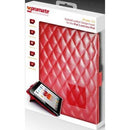 Promate iPose.10-Stylized Leather Design Cover for the iPad 2 and new iPad-Red 1 Year Warranty