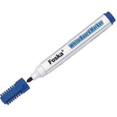 Foska Single Blue Whiteboard Marker- Colour Blue- Premium Quality Marker For White Boards. Vivid Writing. Bullet Tip. Non-Toxic. Easy To Erase, Retail Packaging, No Warranty