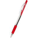 Foska Ballpoint Pen Push Type Retractable Single Red features a smooth 1.0mm point for precise writing. Measuring 140mm in length it offers a comfortable soft rubber grip for easy handling. This pen is sold as a single unit in . Designed in vibrant red...
