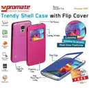 Promate Fenes S5 Bookcover with window Colour:Pink 1 Year Warranty