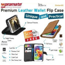 Promate Zimba S5 Bookcover case Colour:Brown 1 Year Warranty