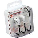 Promate Aurus Universal Hands-free Stereo Earphone Set With Microphonecall Button Function For All Audio Devices,super Wide Frequency Response,frequency Range: 20-20khz,ouput Power: 20mw,cable Length: 1.25m,colour-white, Retail Box, 1 Year Warranty