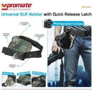 Promate Bolster Universal SLR Holster with Quick Release Latch - Camouflage 1 Year Warranty