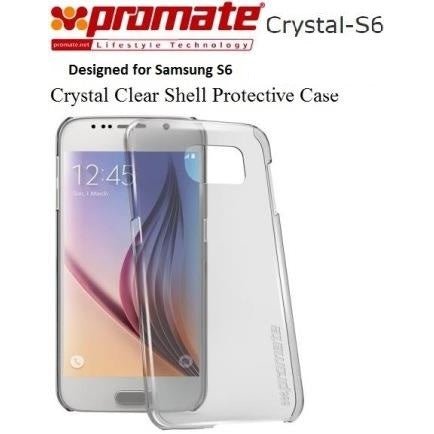 Promate Crystal-S6 Crystal Clear Shell Protective Case 1 Year Warranty