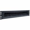 Intellinet 19" Cable Entry Panel (712774)- 2U with Brush Insert Black 2 year Limited Warranty