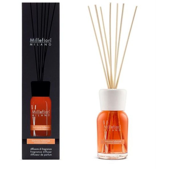 Millefiori Luminous Tuberose 100ml Natural Reed Diffuser