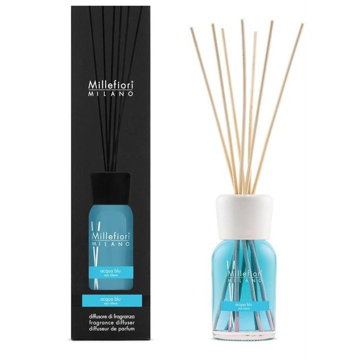 Millefiori Acqua Blu 100Ml Natural Reed Diffuser Retail Box No Warranty