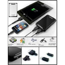 Promate energyMate-Rechargeable external battery wth interchangeable plug tips for tablets and mobile devices 1 Year Warranty