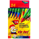 Kid Art Wax Crayons 24 Pack- Non-Toxic Bright Colours Ideal Learning Tool For Ages 3 And Up