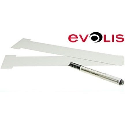 Evolis Complete Cleaning Kit -Includes 2 T-Shaped Cleaning Cards And Cleaning Pen, Compatible With Badgy100 And Badgy200 Card Printers, Retail Box , 1 Year Limited Warranty