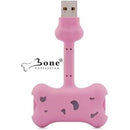 Bone Collection Doggy Link Portable 2-port USB hub-USB 2.0 compliant and USB 1.1 compatible-No external power required-Flexible 'n' bendable design-Pink 1 year Limited Warranty