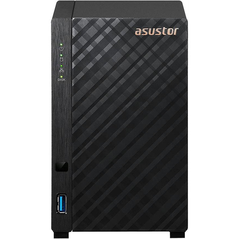 Asustor 2 Bay Nas Realtek Rtd1296 Quad-Core 1.4Ghz 1Gb 2.5Gbe X1 Usb3.2 Gen1 X2 Wow (Wake On Wan) Toolless Installation Hardwar