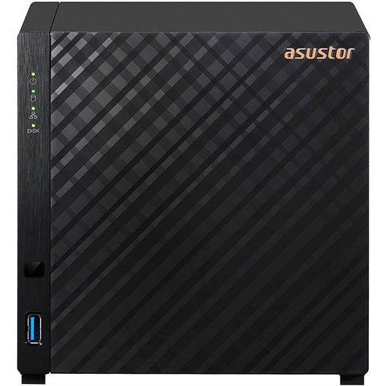 Asustor Drivestor 4 As1104T - 4 Bay Nas, 1.4Ghz Quad Core, Single 2.5Gbe Port, 1Gb Ram Ddr4, Network Attached Storage, Personal Private Cloud, Retail Box, 1 Year Warranty