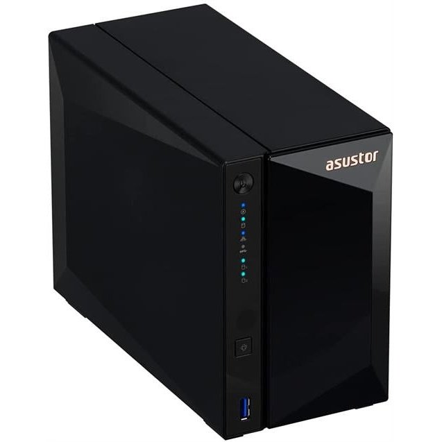 Asustor Drivestor 2 Pro As3302T - 2 Bay Nas, 1.4Ghz Quad Core, 2.5Gbe Port, 2Gb Ram Ddr4, Network Attached Storage, Retail Box, 1 Year Warranty